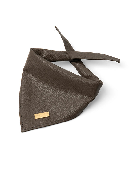 Leather Scarf - Cacao