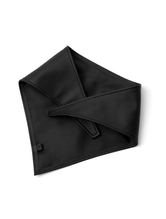 Leather Scarf - Black (hover)