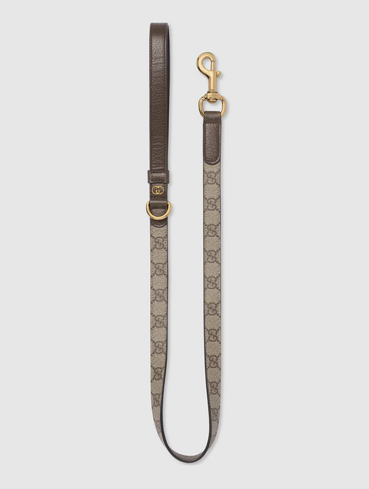 Small/Medium Pet Leash - Beige and Ebony