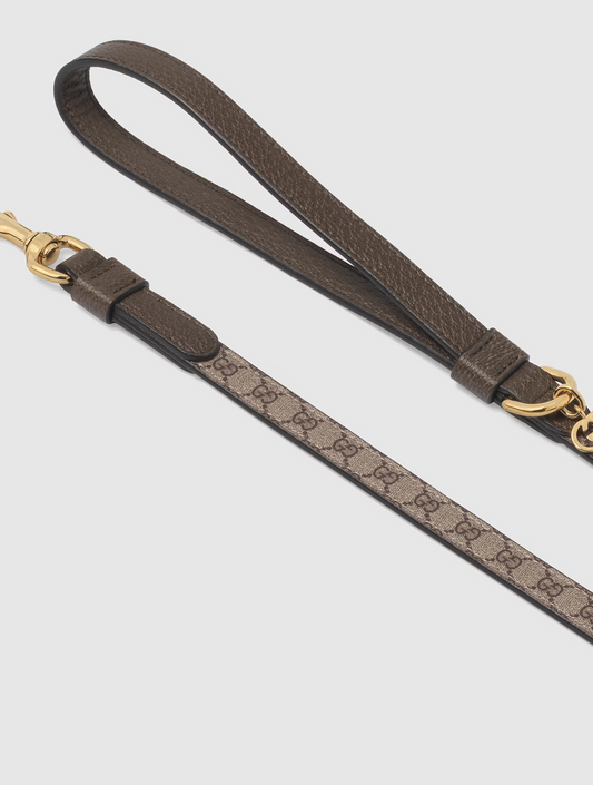 Extra-Small Pet Leash - Beige and Ebony (hover)