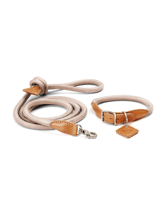 Ray Collar + Leash Set - Champagne Gold