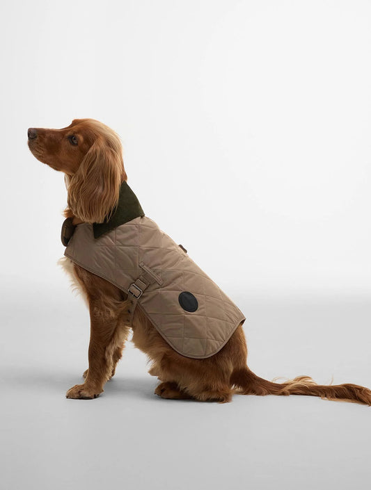 Quilted Dog Coat - Sand Dune (hover)