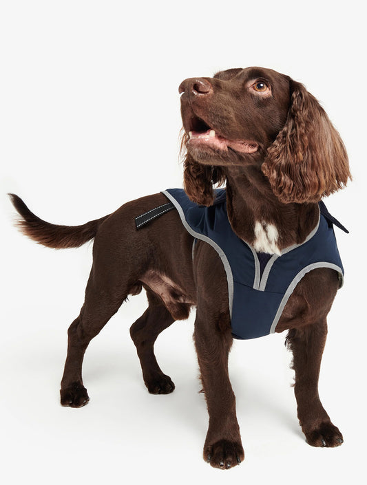 Monmouth Waterproof Dog Coat - Dark Blue (hover)