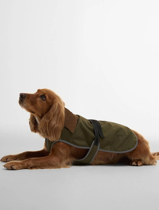 Monmouth Waterproof Dog Coat - Dark Green (hover)