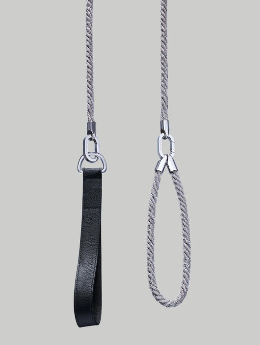 Luxury Dog Leash In Braided - Palladium (hover)
