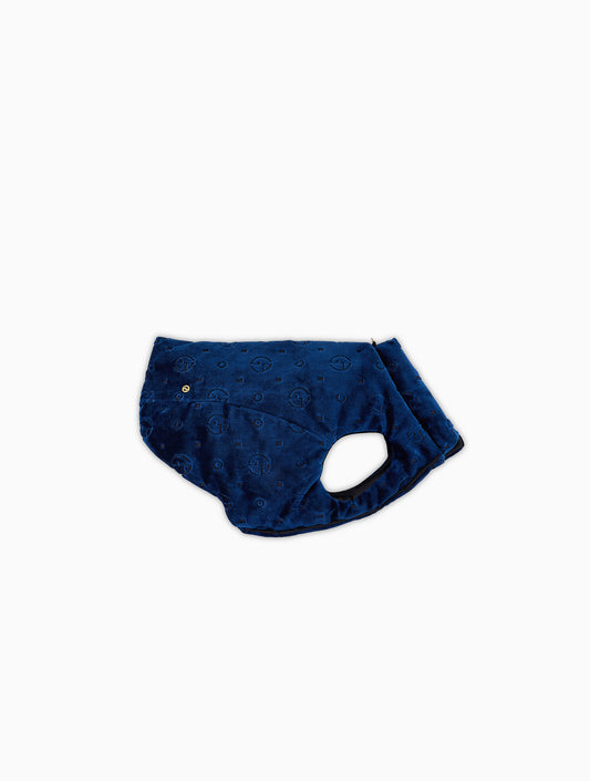 Poldo X Giorgio Armani Coat in Monogram Jacquard Velvet