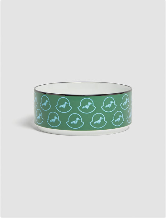 Porcelain Dog Bowl - Emerald Green