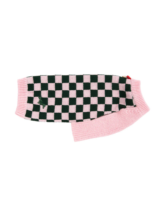 Soul Sweater - Pink and Dark Green