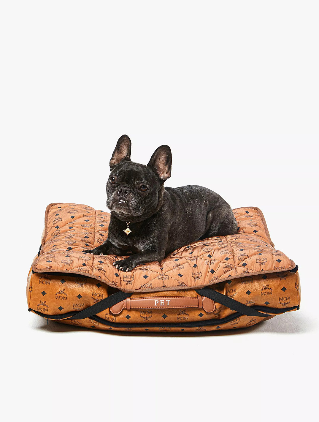 Packable Pet Bed In Quilted Monogram Nylon
