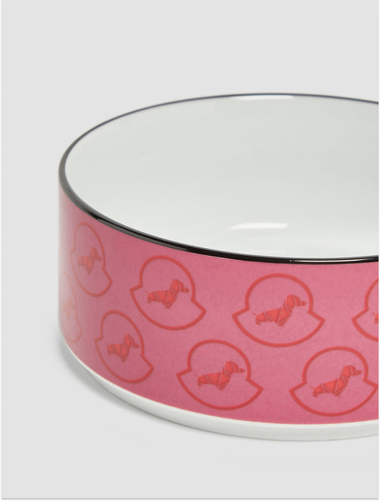 Porcelain Dog Bowl - Pink (hover)