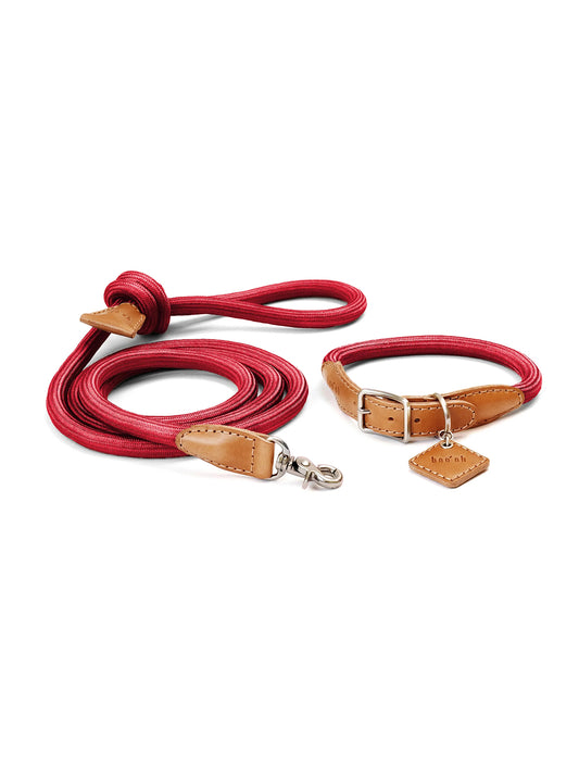 Ray Collar + Leash Set - Valentine Red