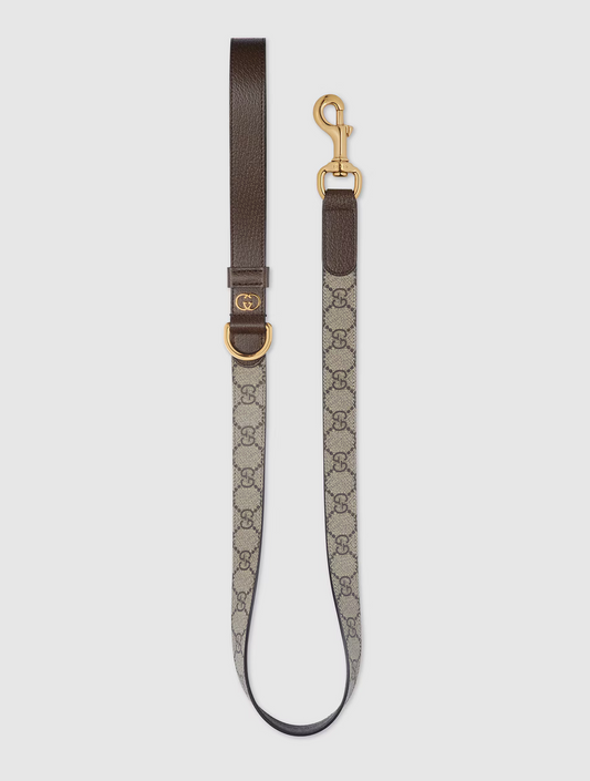 Large Pet Leash - Beige and Ebony