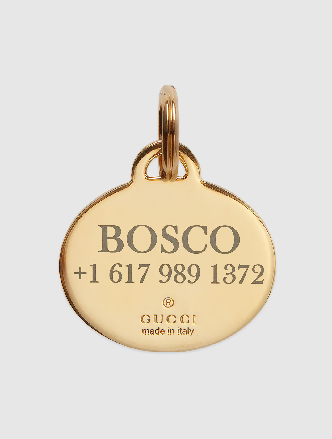 Interlocking G Pet Tag