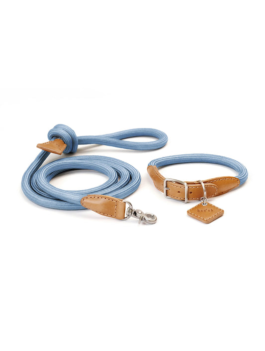Ray Collar + Leash Set - Pacific Blue