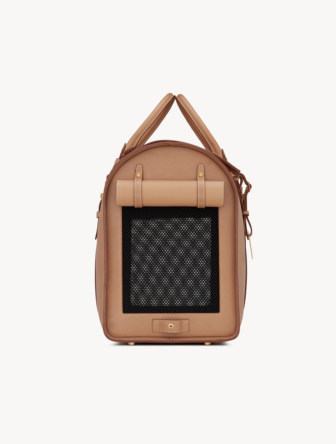 Pet Carrier Bag in Vegetable- Tanned Leather
