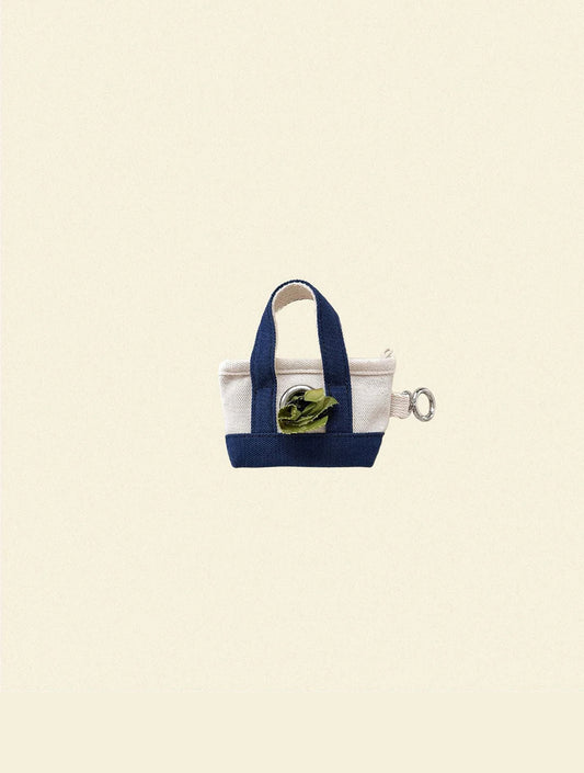The Little Beast Poop Bag Tote - Navy (hover)