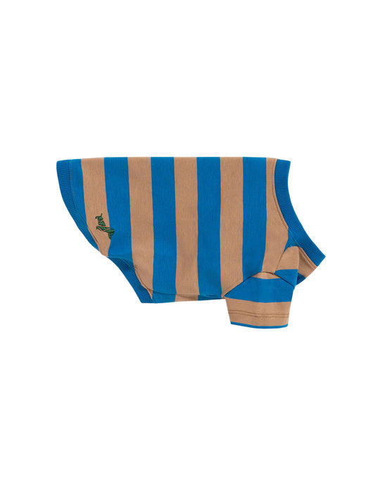 Calypso T-Shirt - Blue and Beige