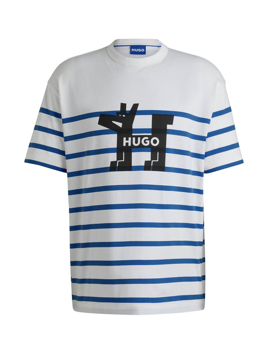 Cotton-Jersey Loose-Fit T-Shirt With Dog Logo