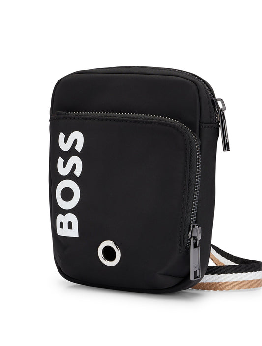 Crossbody Dog-walk bag with Contrast Logo