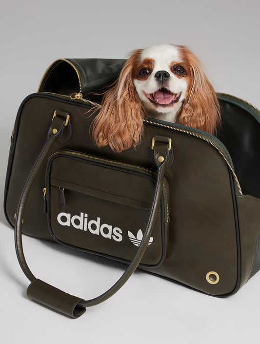 Limited Edition Dog Carrier Shoulder Bag - Dark Green (hover)