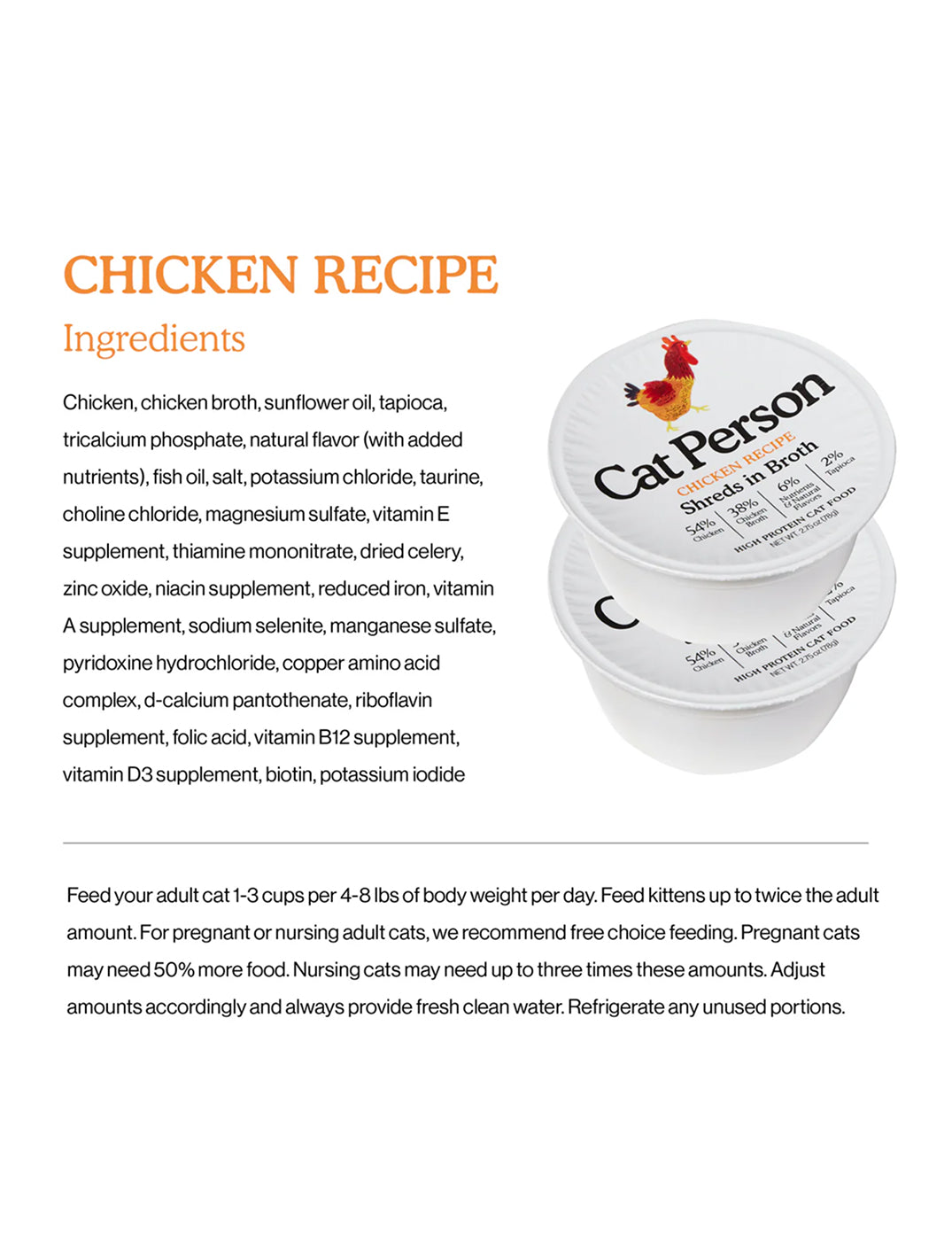 Chicken Shreds in Broth