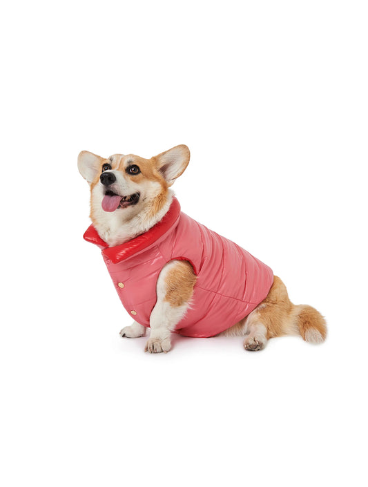 Double Face Coat - Pink and Red (hover)