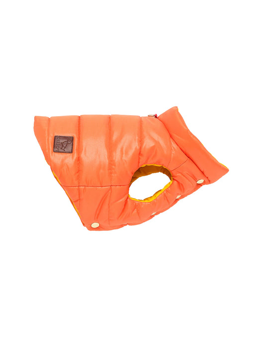 Double Face Coat - Orange and Yellow