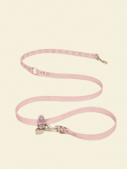 You Mean The World To Me Leash - Pink