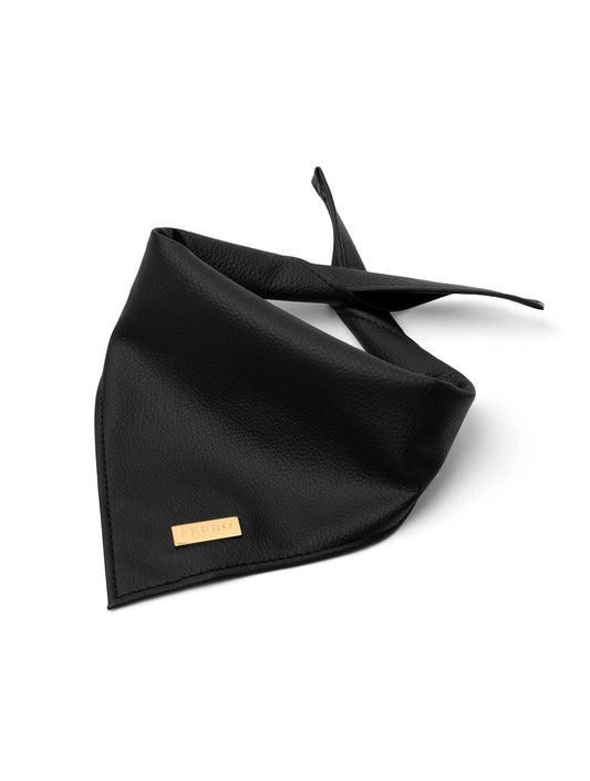 Leather Scarf - Black
