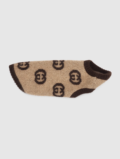 Pet Wool Blend Sweater with Interlocking G