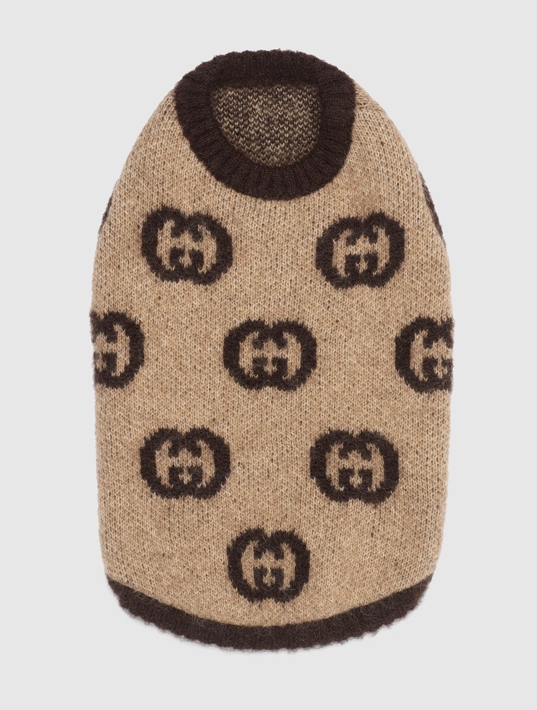 Pet Wool Blend Sweater with Interlocking G