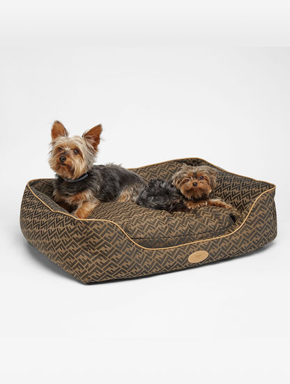Large FF Jacquard Dog Bed