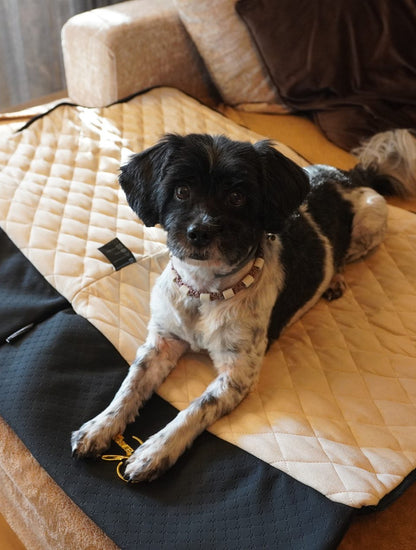 Luxury Dog Sleeping Mat/ Charcoal Beige