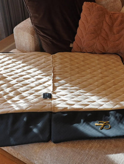 Luxury Dog Sleeping Mat/ Charcoal Beige