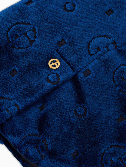 Poldo X Giorgio Armani Coat in Monogram Jacquard Velvet