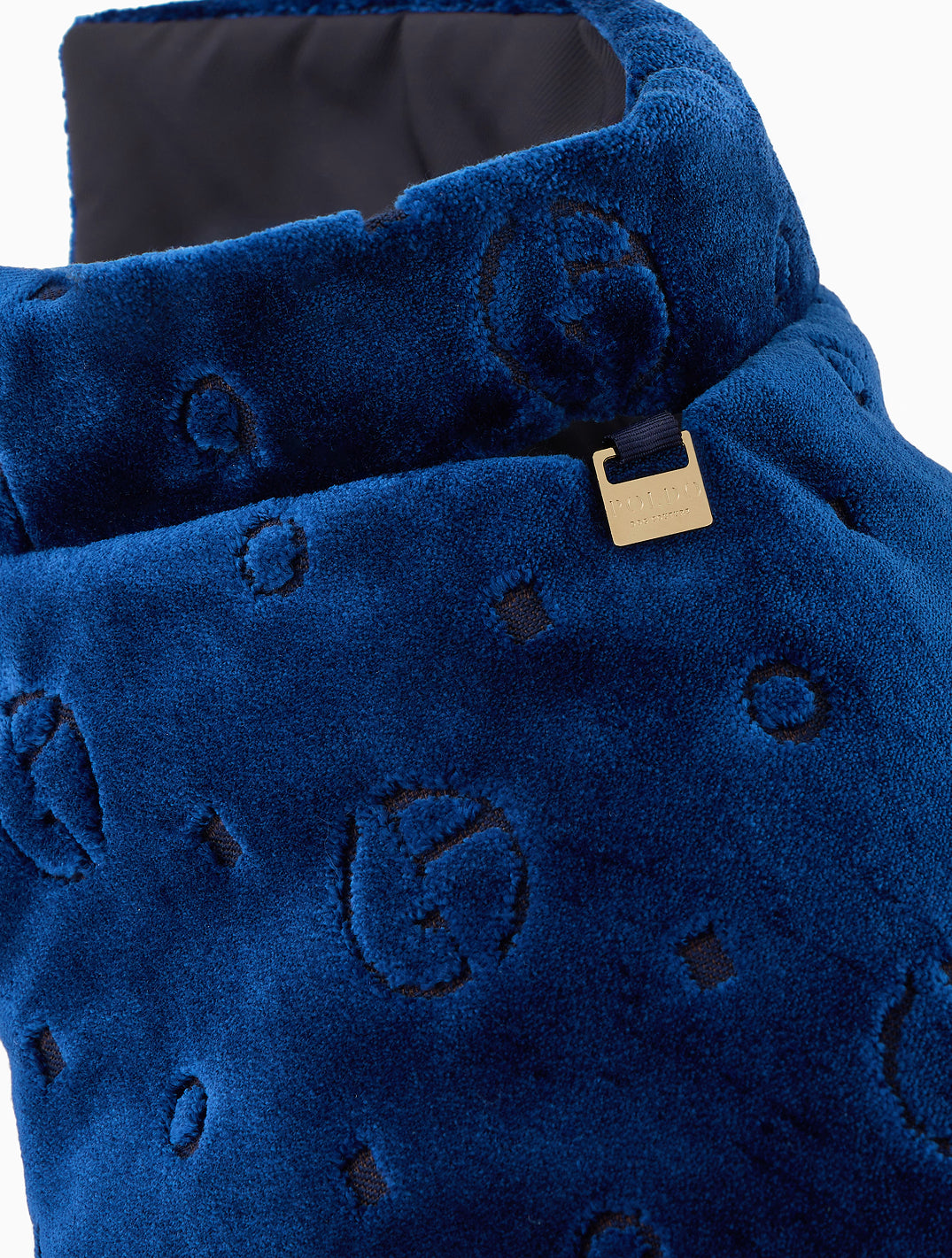 Poldo X Giorgio Armani Coat in Monogram Jacquard Velvet