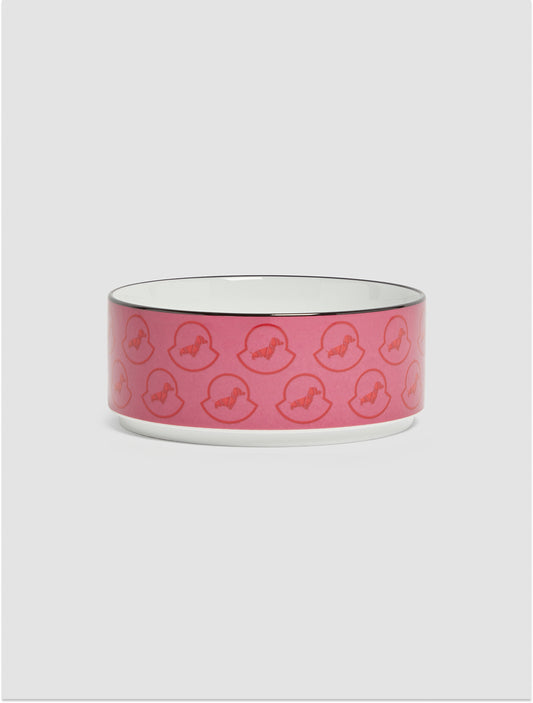 Porcelain Dog Bowl - Pink