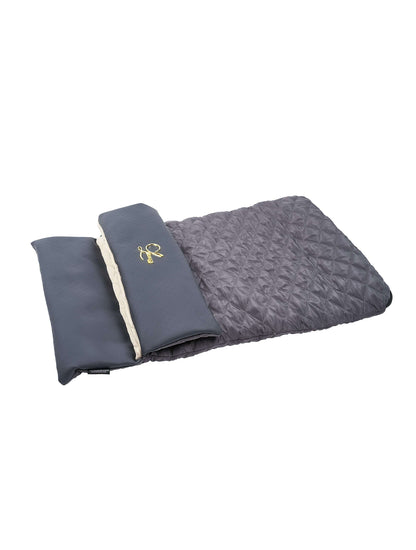 Luxury Dog Sleeping Mat/ Charcoal Beige