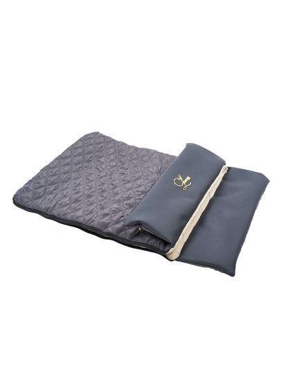 Luxury Dog Sleeping Mat/ Charcoal Beige