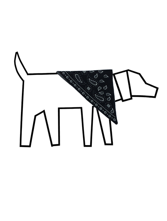 Knit Bandama Scarf - Black