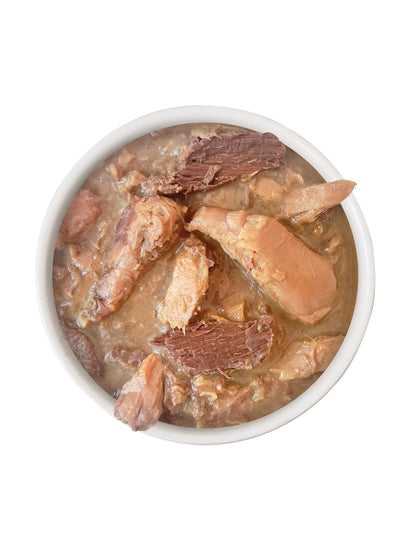 Tuna & Salmon Shreds in Broth