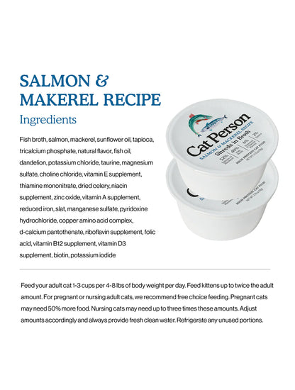 Salmon & Mackerel Shreds in Broth